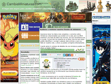 Tablet Screenshot of cambiaminiaturas.com